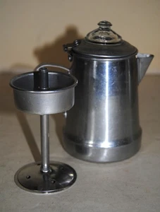 Vintage Aluminium Kinderspielzeug Kaffee Kaffeemaschine - Bild 1 von 2