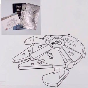 3D Metal Puzzle Model- Star War Space Silver Stainless Steel E2-083 - Bild 1 von 11