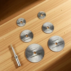 7X HSS Circular Saw Disc Wheel Set for Power Drills Rotary Tool Cutting Blade - Picture 1 of 15