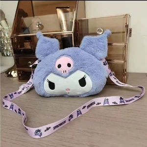 Nuova borsa peluche viola kuromi Sanrio hello kitty borsa a tracolla kawaii - Foto 1 di 2