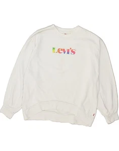 Levi's Damen Oversize Grafik Sweatshirt Pullover UK 14 Medium weiß CA05 - Bild 1 von 3