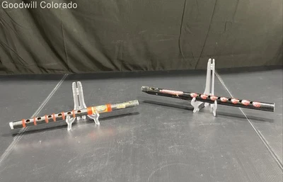 Pair Of Assorted Wooden Flutes - Image 1 of 4