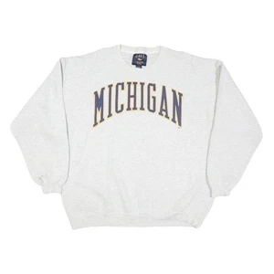 GALT CREW Herren Grau Michigan Sweatshirt XL Baumwollmischung Pullover College Style - Bild 1 von 6