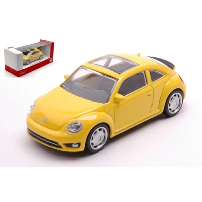 VW THE BEETLE 2019 YELLOW 1:43 Rastar Auto Stradali Modellino Nuovo - Immagine 1 di 3