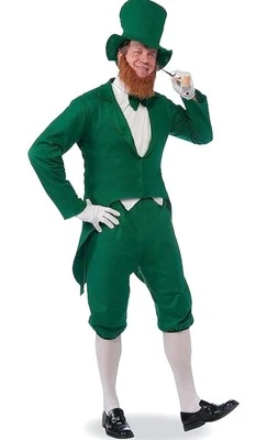 DISFRAZ DE HALLOWEEN DUENDE Adulto HOMBRE 4 PIEZAS Dijes de la Suerte NUEVO Talla 3X COSPLAY Foto 1 de 3