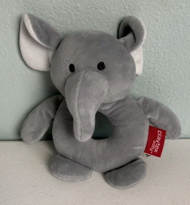 Playtex Elephant Baby Toy Rattle Plush 8.25" Soft - Picture 1 of 5