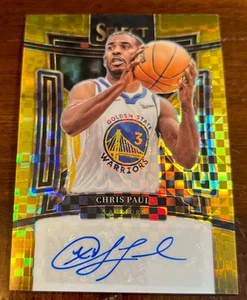 2023-24 Chris Paul Panini Prizm Signature Gold Prizm Auto #4/10 WARRIORS - Picture 1 of 2