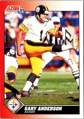 1991 Score Gary Anderson #121 Pittsburgh Steelers Football Card - Image 1 of 2