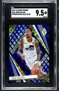 2023-24 John Collins Panini Phoenix International Blue /35 Jazz SGC 9.5 - Bild 1 von 2