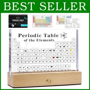 Acryl Periodensystem mit 83 Elementen & Holzständer - Bild 1 von 10