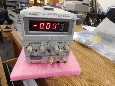 Leader Model: 718-5D Regulated DC Power Supply.  18V 5A - Image 1 of 3