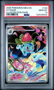 2025 Pokemon Mega Evolution Ivysaur Illustration Rare #134 PSA 10 Gem Mint - Bild 1 von 2