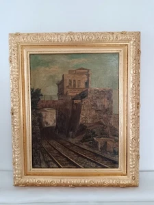 Giuseppe Trapani ( Scuola Napoletana XX Secolo) dipinto olio su legno - Foto 1 di 10