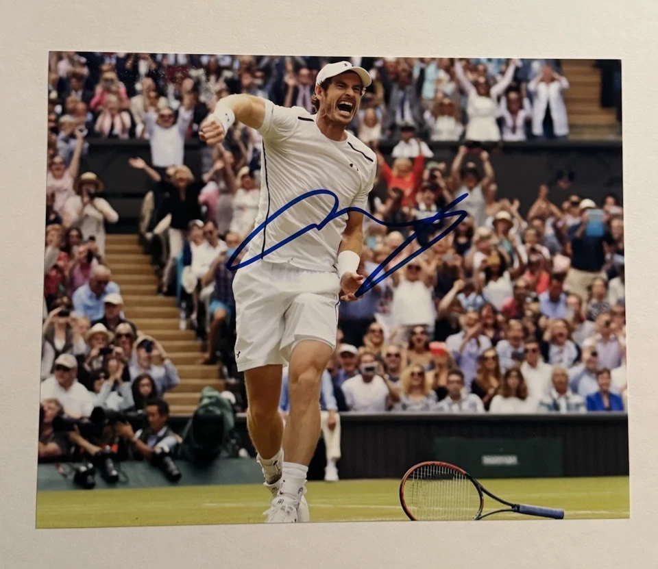 FOTO 8x10 firmada a mano por Andy Murray autografiada leyenda del tenis certificado de autenticidad raro Foto 1 de 1