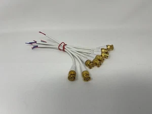 8 STCK. Stecker BNC Kabel Zopf blank für CCTV Kamera Terminal Adapter weiße Farbe - Bild 1 von 2