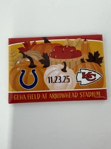 Kansas City Chiefs vs Indianapolis Colts Spieltag Magnet 23.11.25 Thanksgiving - Bild 1 von 2