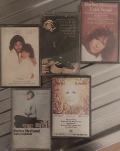 5 x BARBRA STREISAND Albums: BUTTERFLY,SIMPLY,BROADWAY ALBUM,LOVE SONGS & GUILTY - Picture 1 of 3