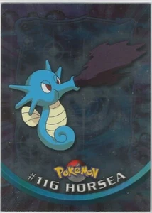 Pokemon TV Series 2 Topps - RARE #116 "Horsea" Blue Logo Foil Card - Bild 1 von 1