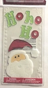 Natale Natale Natale con cappello Ho Ho Ho adesivi gel finestra decorazione classe - Foto 1 di 1