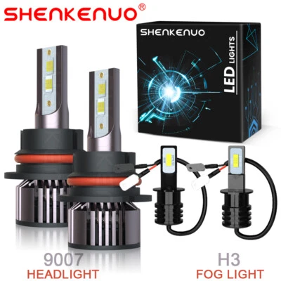 LED Headlights + Fog Lights Bulbs For Ford F350 1994 1995 1996 1997 Super Duty - Image 1 of 4