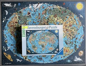 Rompecabezas Ravensburger 1500 piezas coleccionable “Cartoon Earth- Hartwig Braun” - Imagen 1 de 23