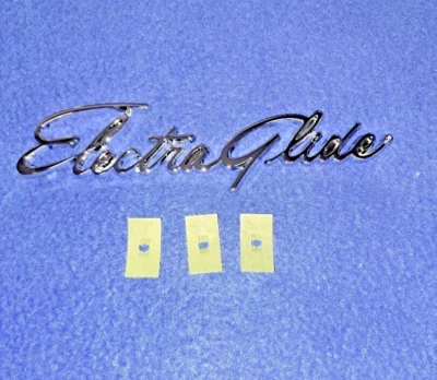 Guardabarros delantero FLHT 65-13 Harley Davidson Electra Glide placa de identificación guión 59196-65 Foto 1 de 2