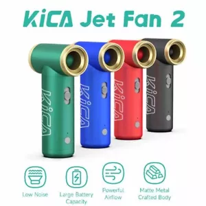 KiCA Jet Fan 2 Electric Air Blower Portable Fan Computer Keyboard Duster Clean - Picture 1 of 16