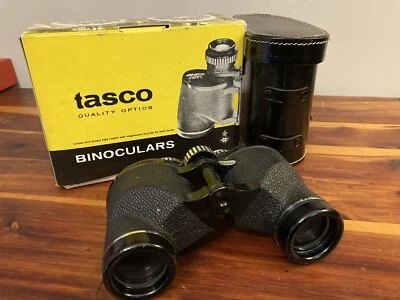 Tasco Binoculars 7x35 Extra Wide Model 118 Case Caps Box 7 X 35 - Image 1 of 4