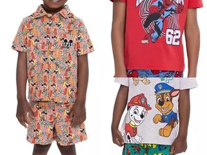 Kleinkind Junge 2-teiliges kurzes Set - Paw Patrol, Mickey, Spiderman - Bild 1 von 26
