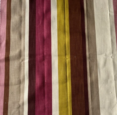Kravet Multicolored Striped Designer 24x24" Fabric Remnant - Image 1 of 3