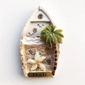 Bali Indonesia Souvenir Fridge Magnet Coconut Beach Boat Refrigerator Sticker - Picture 1 of 5