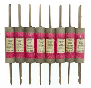 [Quantity: 8] Littelfuse KLSR-100 Current Limiting Fuse 100A-600V KLSR100 - Picture 1 of 1