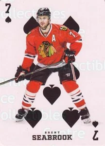 2016-17 Chicago Blackhawks Bud Light Playing Card #32 Brent Seabrook - Picture 1 of 1