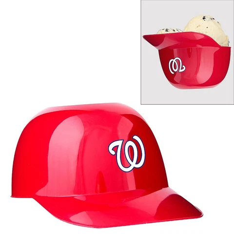 MLB Washington Nationals Mini Batting Helmet Ice Cream Snack Bowl Single Cover