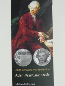 SLOWAKEI 2018 10 EURO SILBER MÜNZE COIN ST BU - ADAM FRANTISEK KOLLAR - - Picture 1 of 3