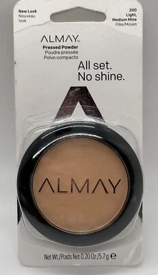 Almay Pressed Powder Sealed All Set No Shine Smart Shade 200 Light Medium Mine - Image 1 of 4