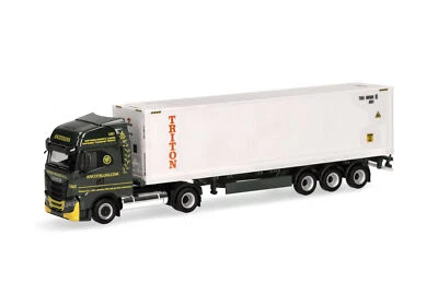 HERPA - IVECO S-Way LNG ANCOTRANS 4x2 con rimorchio TRITON a 3 assi per conta... - Immagine 1 di 4