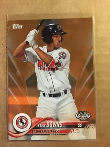 2018 Topps Pro Debut Jeter Downs Orange Parallel 25/25 SSP Red Sox - Picture 1 of 7