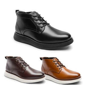 Men's Casual Chukka Boots Mid Top Dress Sporty Business Comfortable Shoes 8-13 - Picture 1 of 20