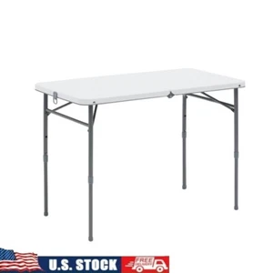 Mesa Plegable Altura Ajustable Portátil Interior Exterior Artesanía Mesa para Servir Nueva - Imagen 1 de 9
