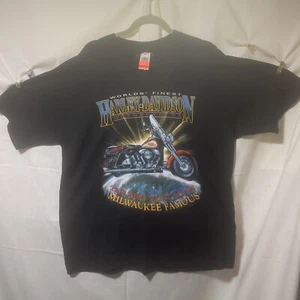 1992 DEADSTOCK NWTS HARLEY DAVIDSON HOLOUBEK SINGLE STITCH XL T SHIRT Milwaukee - Picture 1 of 7