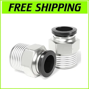 20-Pack of Straight Push-to-Connect Fittings for 1/2" OD Tubing, Copper/Plastic - Picture 1 of 9