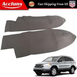 2pcs Front Door Panels Armrest Cover Gray Leather New For 2007-2012 Honda CR-V - Foto 1 di 10