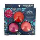 EOS Holiday Lip Balm Candy Cane Swirl Pink Champagne Raspberry Cloud LE