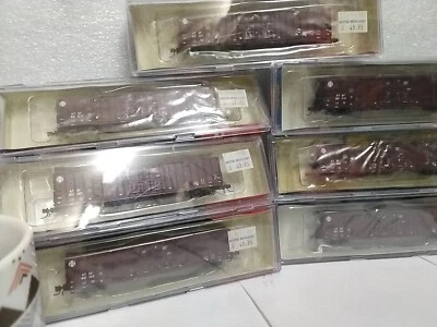 N SCALE BLMA  MODELS 60 FT BEER CARS ATSF  LOGO X 7 NUMDERS - Image 1 of 4