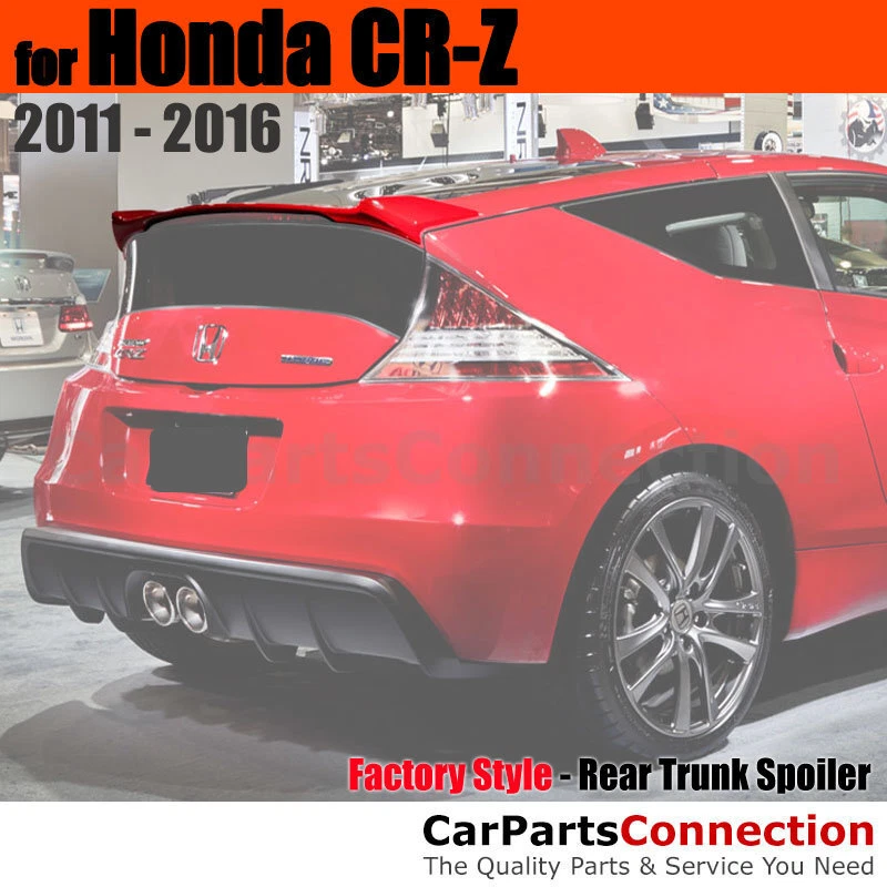 Primer Unpainted ABS Rear Trunk Spoiler Aero Wing For 2011+ Honda CRZ No Drill - Image 1 of 1