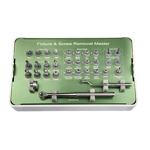 Implantat Fixture & Fractured Screw Removal Master Kit Remover FSRK-02 Universal - Bild 1 von 13