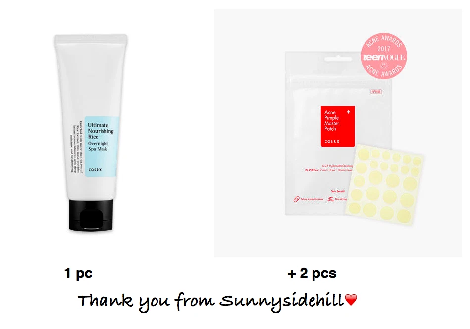 COSRX Ultimate Nourishing Rice Overnight Spa Mask + Acne Pimple Master Patch 2pc - Image 1 of 1