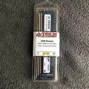 A-Tech 2GB DDR3 1600MHz PC3-12800 240PIN Non-ECC DIMM Desktop Computer Memory - Picture 1 of 4