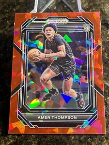 Selecciones del draft de Panini Prizm 2023-24 - Red Ice Prizm #4 Amen Thompson (RC) - Imagen 1 de 2